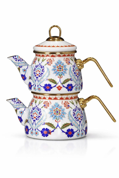 PR HOME Humaşah Mini Model Emaye Çaydanlık