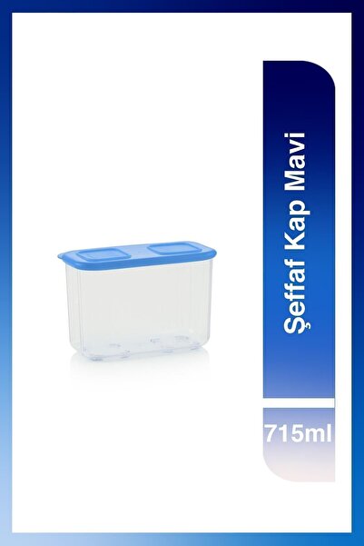 Tupperware Clear Blue Storage Container 715ml