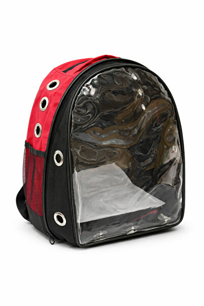 Alfagrup Al&fa Grup Kırmızı Şeffaf Kırılmaz Yıkanabilir Kedi Köpek Taşıma Çan...