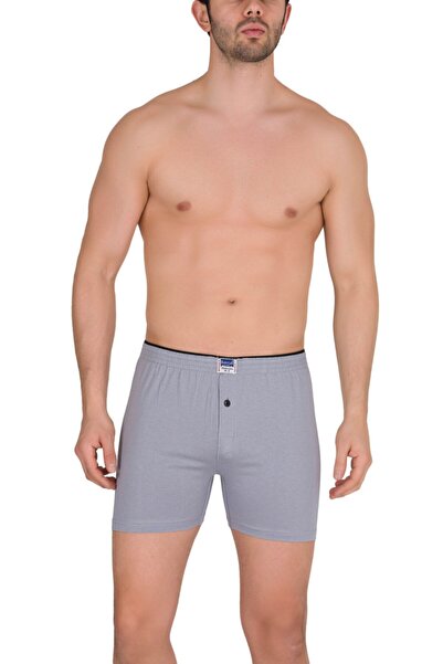 Berrak 1099 شورت بوكسر رجالي بلون ممشط من القطن عالي الجودة