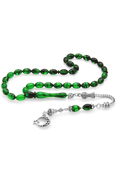 Tesbihane Атеш Кехрибар Тесбіх - Металеві китиці - Спеціальна подарункова кор...