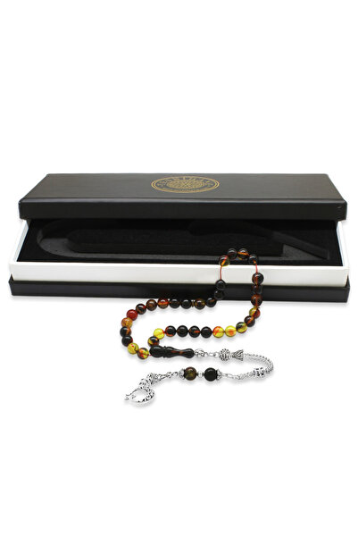 Tesbihane Атеш Кехрибар Тесбіх - Металеві китиці - Спеціальна подарункова кор...