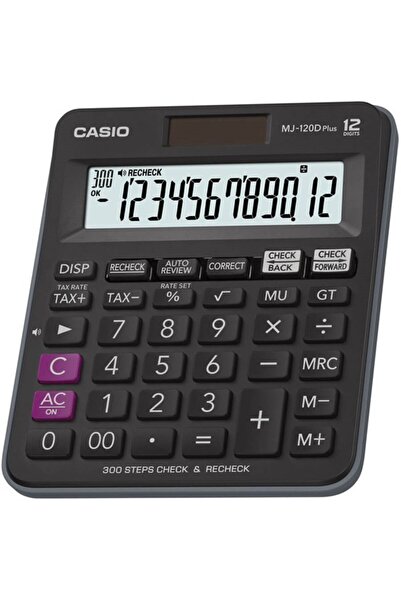 Casio Siyah Hesap Makinası Mj-120d