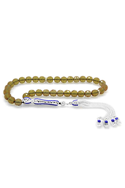 Tesbihane Μπλε Μινέλι Αλπάκα Πυκνής Σφαίρας Κομμένη Σουλτανίτη Τετράγωνη Προσ...