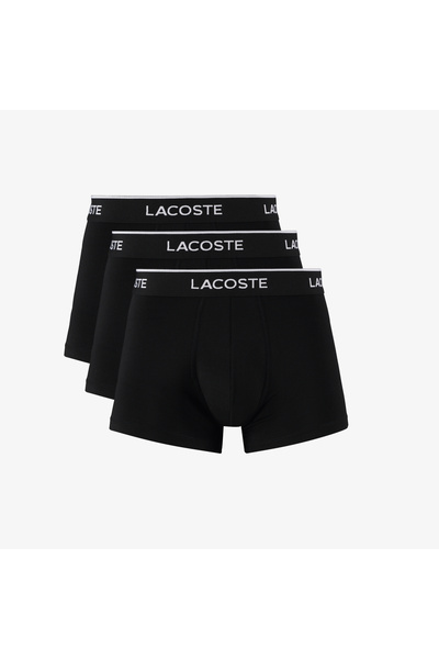 Lacoste Erkek 3'lü Siyah Boxer