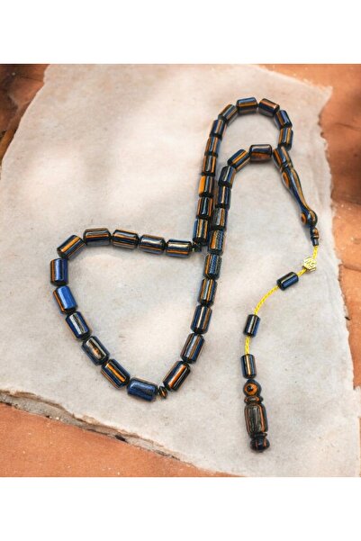 İnan Tesbih سبحة من خشب الكافور بلونين