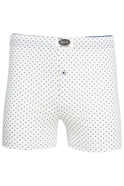 BSM Чоловічі 100% бавовняні м'які натуральні боксери з зірковим принтом і ґуд...