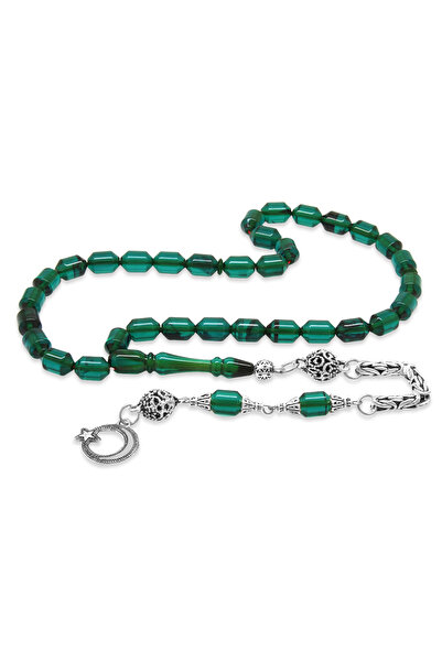 Tesbihane Непотъмняващ метален верижен капсулен капак с пискюл, изрязан тюрко...