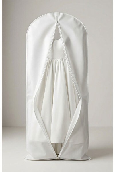 AkalBatu 5'li Non Woven Gamboç BEYAZ-60x170 cm-Elbise Kılıfı-Abiye Gelinlik K...