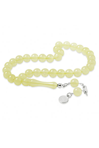 Tesbihane Non-Tarnish Metal Tuğra Tassel Sphere Cut Transparent Color Cat's E...