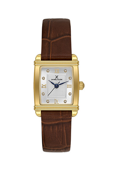 Daniel Klein Premium Dark Brown Leather Watch for Women DK.1.14116-3