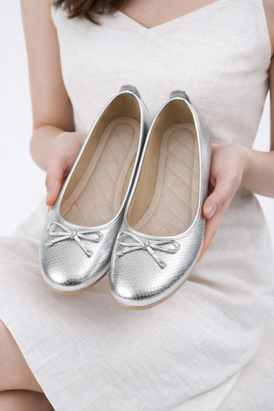 FootFrenzy Lucy Дамски удобни ежедневни обувки с златист десен