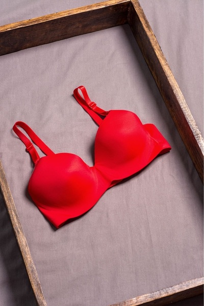 Belvü Red Empty Cup Underwire Women's Bra 1108