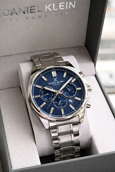 Daniel Klein Lacivert Katran Özel Kutulu Damat Saati Iç Fonksiyonları Aktif 3...