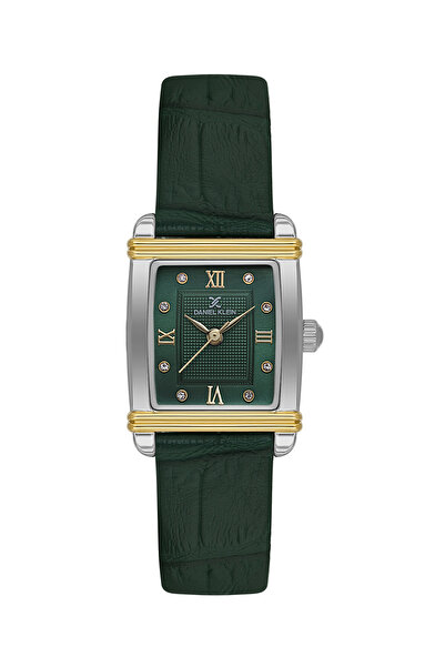 Daniel Klein Premium Green Leather Watch for Women DK.1.14116-4
