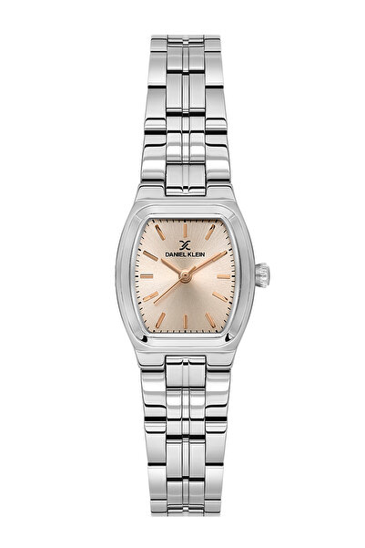 Daniel Klein ساعة نسائية فاخرة من الفولاذ المقاوم للصدأ باللون الفضي DK.1.141...