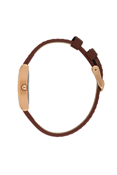 Daniel Klein Premium Dark Red Leather Watch for Women DK.1.14124-4