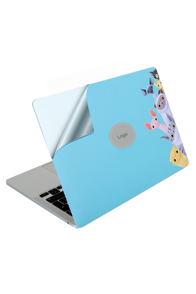 Mcstorey Macbook Air M2-m3-m4 Kılıf 13.6inç Yapıştırma Sticker Kaplama Animal...