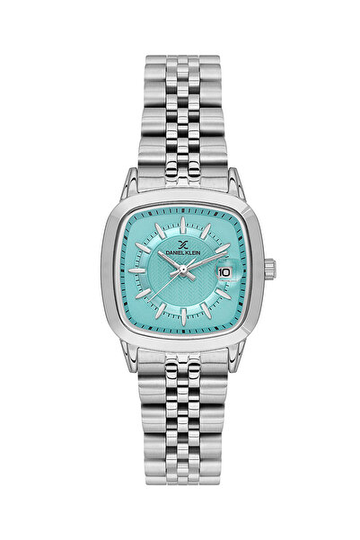 Daniel Klein ساعة نسائية فاخرة من الفولاذ المقاوم للصدأ باللون الفضي DK.1.141...