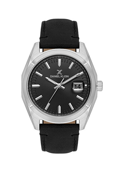 Daniel Klein ساعة جلدية سوداء فاخرة للرجال DK.1.14138-1