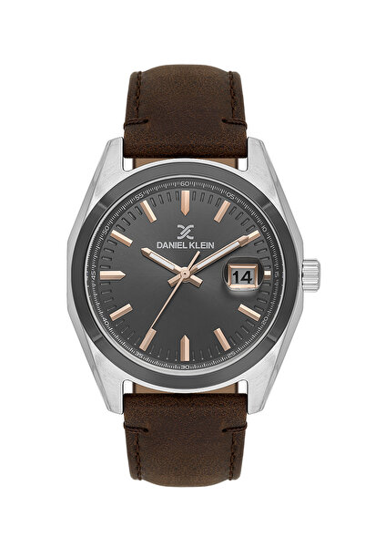 Daniel Klein Premium Dark Brown Leather Watch for Men DK.1.14138-6