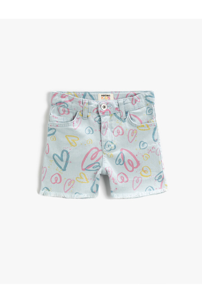 Koton Vzorované bermudy džínové šortky