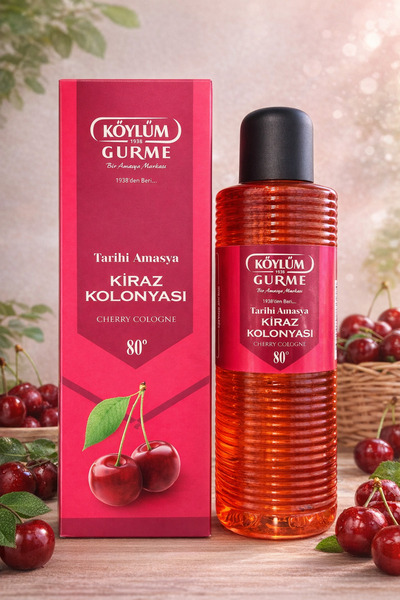 Köylüm Gurme Tarihi Amasya Kiraz Kolonyası Pet Şişe 250 ml 80 derece