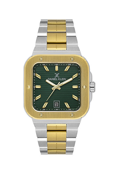 Daniel Klein Premium Silver and Gold Stainless Steel Watch for Men DK.1.14142-5
