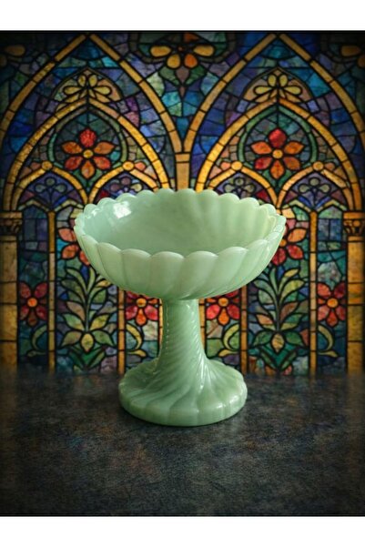 ART Opak el işi sanatsal cam el yapımı geleneksel sunumluk şekerlik lokumluk ...