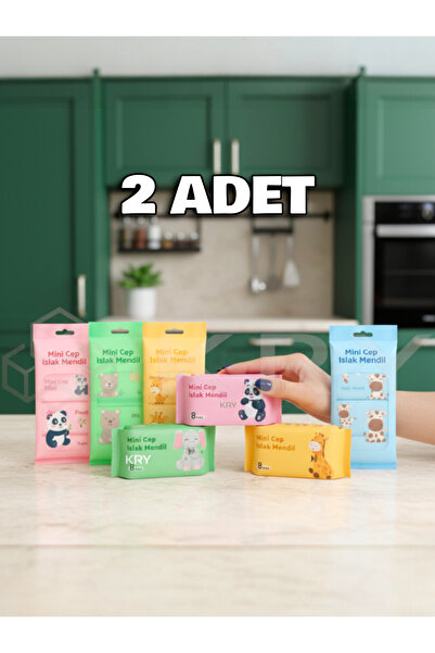 KRY Mini Cep Islak Mendil – Taşınabilir, Sızdırmaz, 4 Renk Seçenekli Pratik M...