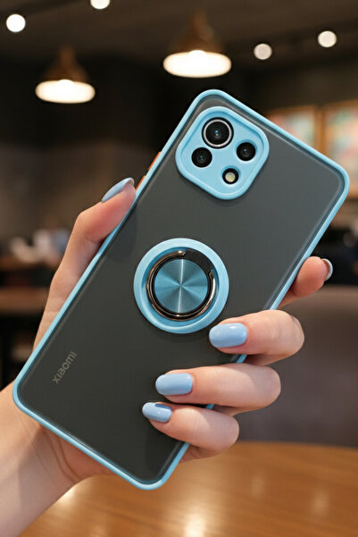 Hatreds Xiaomi Mİ 11 Lite İçin Kamera Korumalı Yüzüklü Kılıf - Leke Tutmaz Ma...