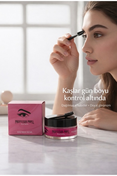 PROFFESOR PAPEL papel kaş şekillendirici wax 50 ml fırca