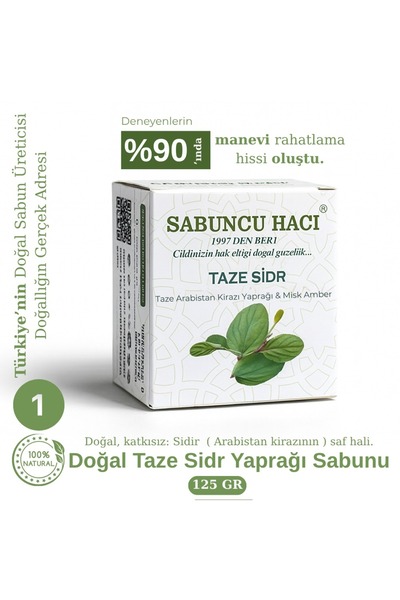 Sabuncu Hacı Es-sidre Orijinal Sidr Sidir Sabunu Doğal Bitksel Manevi Terapi ...