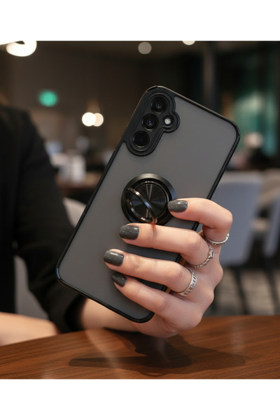 Hatreds Samsung Galaxy S25 İçin Kamera Korumalı Yüzüklü Kılıf - Leke Tutmaz M...