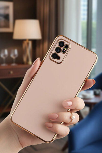 AQUA AKSESUAR Xiaomi Redmi Note 11 SE Uyumlu Parlak Altın Kenarlı Kamera Koru...