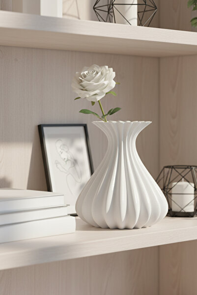 oalpo Vazo Modern Estetik 3D Baskı, Dekoratif, Bohem Siyah