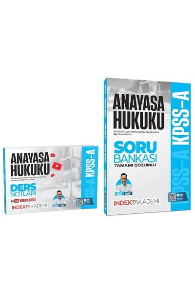İndeks Akademi 2026 KPSS A Grubu Anayasa Hukuku Video Ders Notları + Soru Ban...