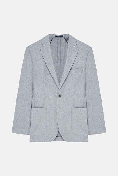 W Collection GRİ DÜĞMELİ YÜN CEKET