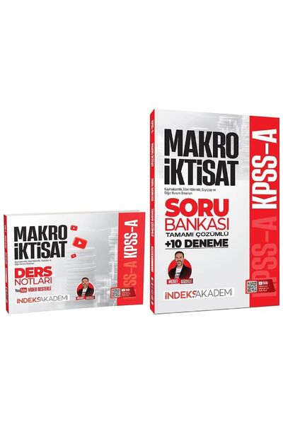 İndeks Akademi 2026 KPSS A Grubu Makro İktisat Video Ders Notları + Soru Bank...
