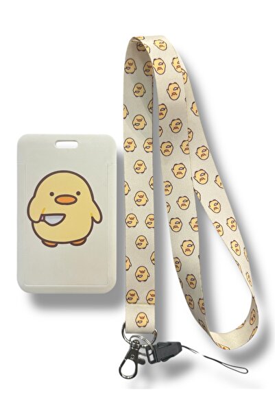 RoyalVance Yaka Kartı İpli Kartlık Koruyucu Askılı Kart Tutucu Kartlık Civciv...