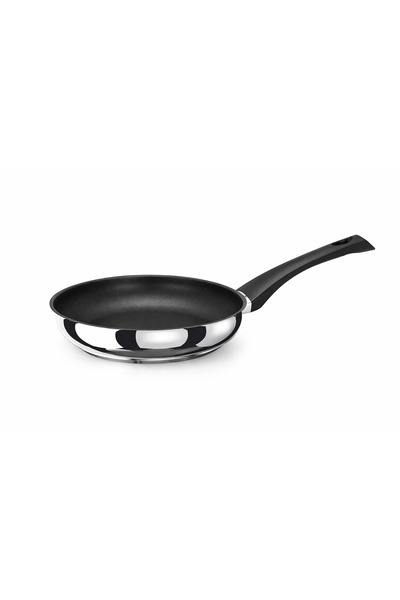Lumenflon Domos 3Ply Induction 28cm Pan – 3 Layer Stainless Steel, Italian Qu...