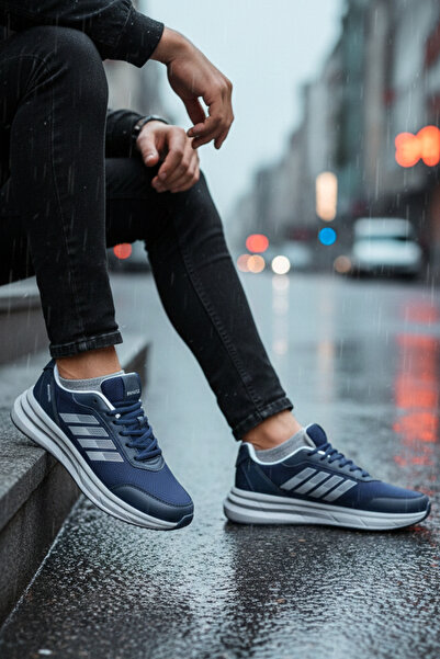 Giyyin Pantofi sport Sneaker Albastru închis Confortabil de zi cu zi Calitate...