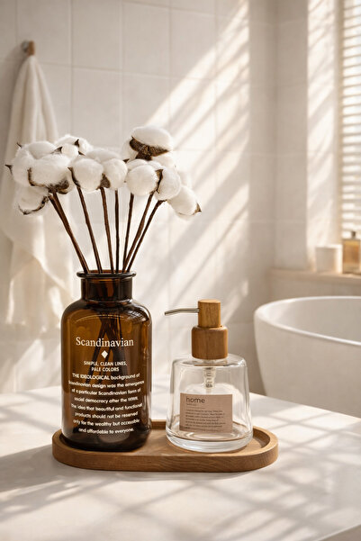 BUCOLIC مجموعة ديكور سكاندنافي كهرمانية – 3 قطع