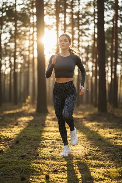 Oxyteez Γυναικείο κολάν συλλογής με σχέδιο Zebra – Ψηλόμεσο, Κορδόνι Premium ...