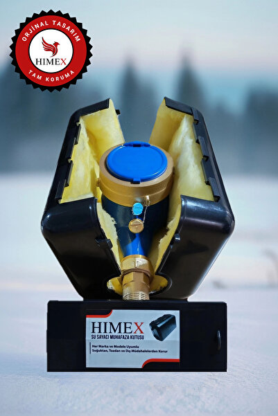 HIMEX Su Sayacı Muhafaza Kutusu - Donmaya Karşı Koruma - Kolay Montaj (Tüm Sa...