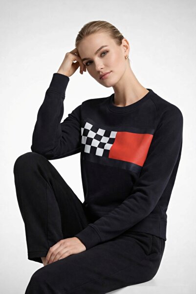 Tommy Hilfiger Relaxed Fit Brand Logo Flag Sweatshirt