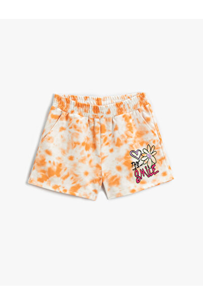 Koton Batik Patterned Shorts Above Knee with Pockets