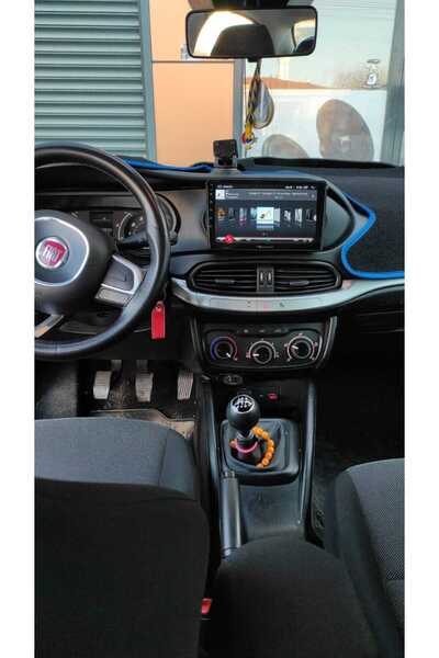 Carnavi FİAT EGEA 9 İNÇ 4 ram 64 hafıza CARPLAY ANDROİD MULTİMEDYA EKRAN Geri...