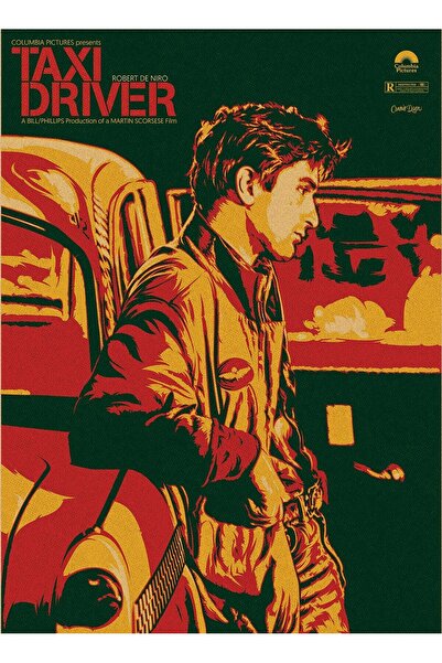 Caph Design Taxi Driver Vintage Kraft Poster - 33x48cm