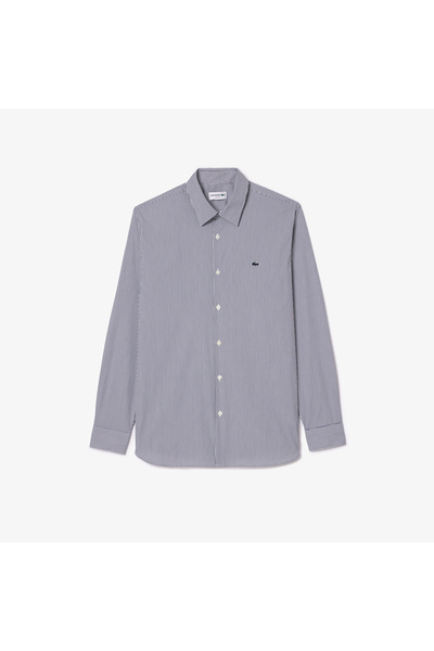 Lacoste Slim Fit Striped Stretch Poplin Shirt - CH0198-00-522